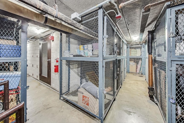 view of storage area