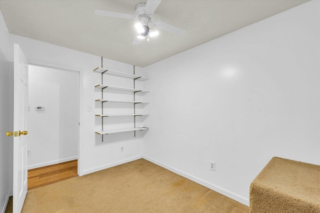 504 N 4th St, Saint Joseph, IL 61873 - unfurnished room with light colored carpet, a ceiling fan, and baseboards