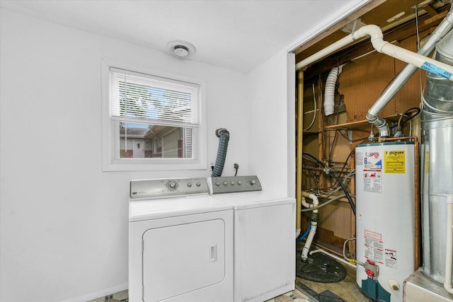 504 N 4th St, Saint Joseph, IL 61873 - washroom featuring gas water heater and washer and clothes dryer