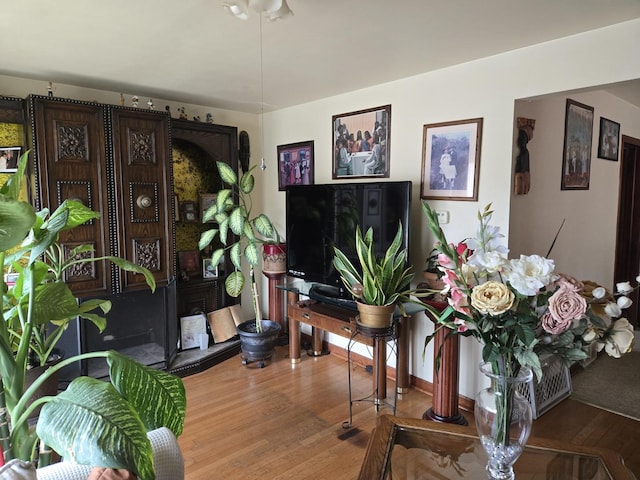 7254 S Paulina St, Chicago, IL 60636 - living area with wood finished floors
