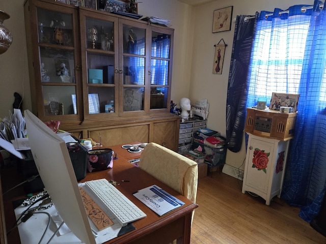 7254 S Paulina St, Chicago, IL 60636 - office area with light wood finished floors