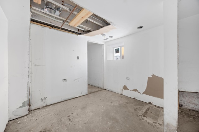 view of basement