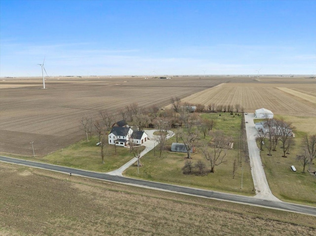 aerial view of sparsely populated area