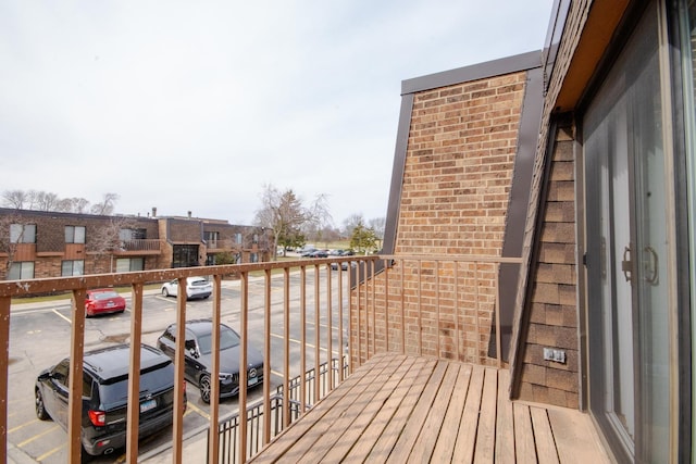balcony featuring a residential view