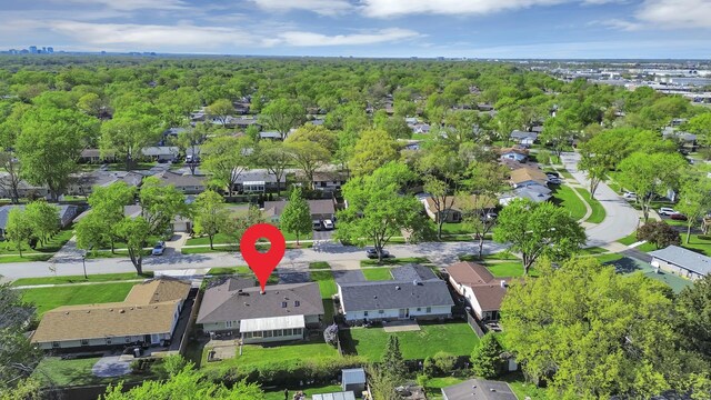 601 Sycamore Dr, Elk Grove Village, IL 60007 - aerial overview of property's location featuring nearby suburban area