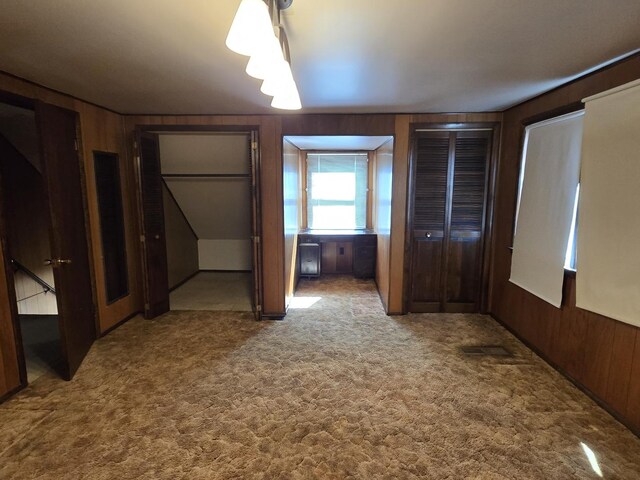 40 166th Pl, Calumet City, IL 60409 - unfurnished bedroom with wooden walls and carpet