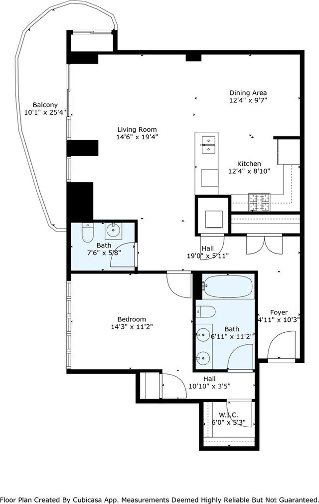 225 N Columbus Dr Unit 5703, Chicago, IL 60601 - room layout