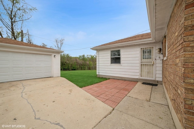 236 Indianwood Blvd, Park Forest, IL 60466 - property entrance featuring fence, a patio, a yard, and brick siding