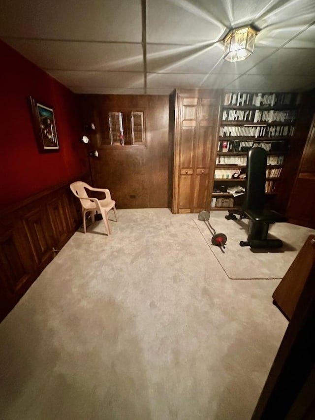 1927 Mission Hills Ln, Northbrook, IL 60062 - office space with carpet and built in shelves