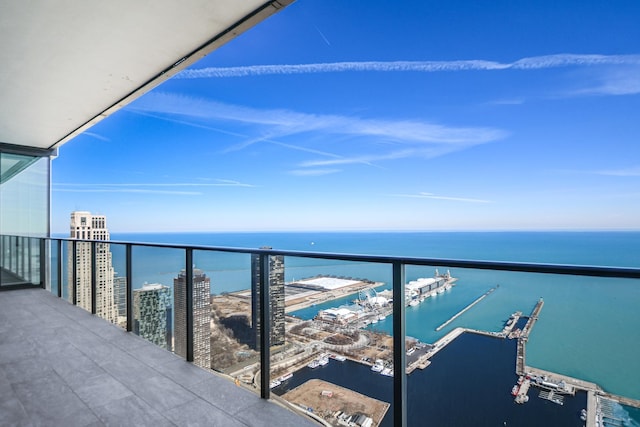 363 E Wacker Dr Unit 6306, Chicago, IL 60601 - balcony with a water view, view of marina, and a view of city