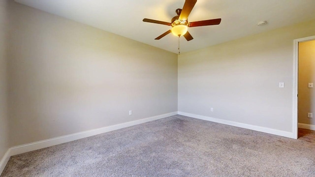 750 Sedgegrass Dr, Champaign, IL 61822 - carpeted spare room featuring a ceiling fan and baseboards