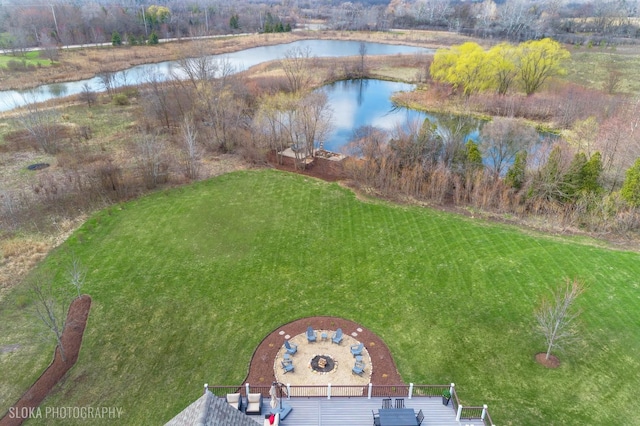 6 Shenandoah Cir S, Barrington, IL 60010 - drone / aerial view featuring a water view