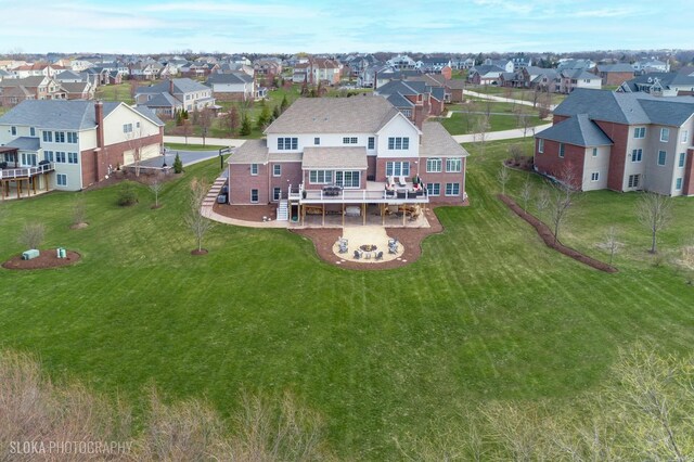6 Shenandoah Cir S, Barrington, IL 60010 - drone / aerial view with a residential view