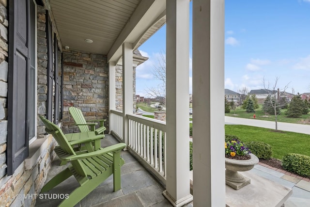 6 Shenandoah Cir S, Barrington, IL 60010 - balcony with a residential view and covered porch