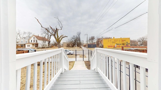 exterior space with a residential view