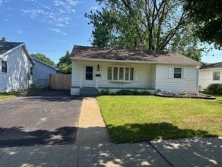 1507 7th St, Winthrop Harbor, IL 60096 - view of front facade with a front lawn and driveway