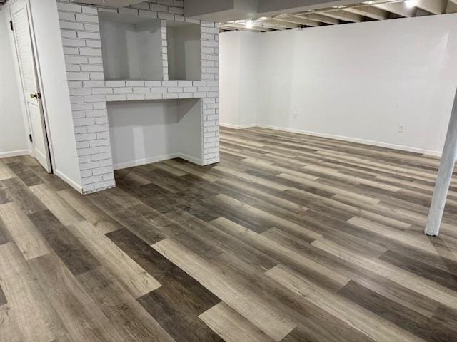 1507 7th St, Winthrop Harbor, IL 60096 - finished below grade area featuring baseboards and wood finished floors