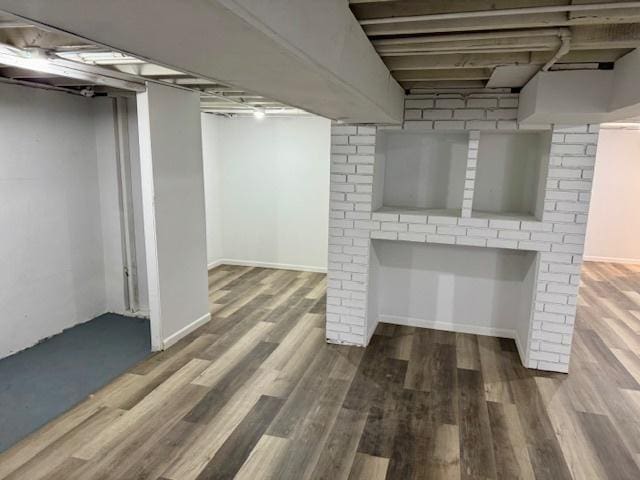 1507 7th St, Winthrop Harbor, IL 60096 - finished basement featuring wood finished floors and baseboards