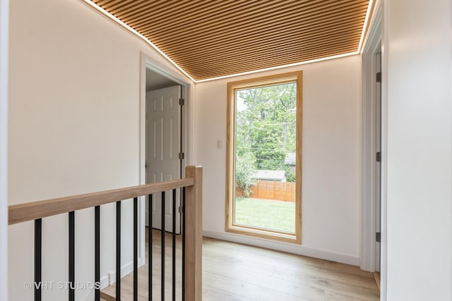 639 Harms Rd, Glenview, IL 60025 - hallway featuring light wood-type flooring and baseboards