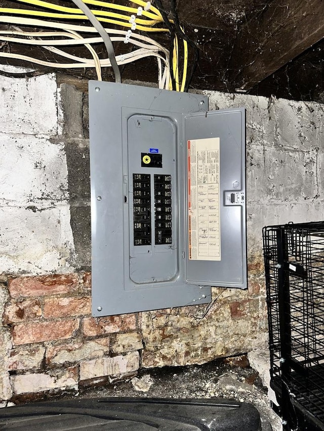 utility room with electric panel