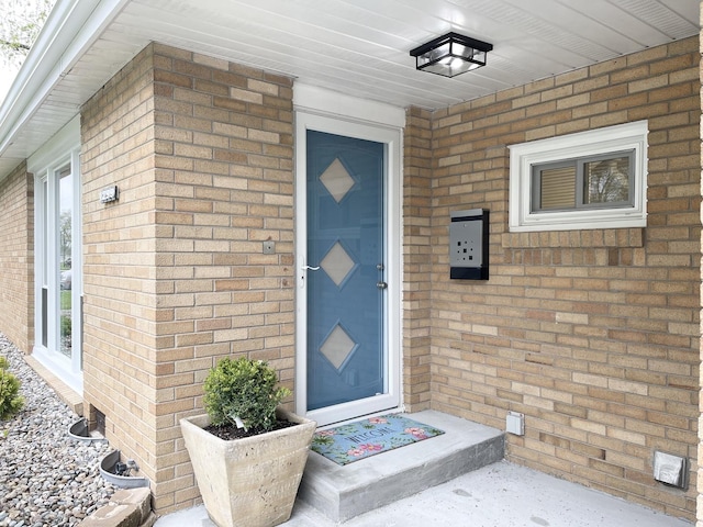 1299 Riverlane Dr, Bradley, IL 60915 - property entrance featuring brick siding