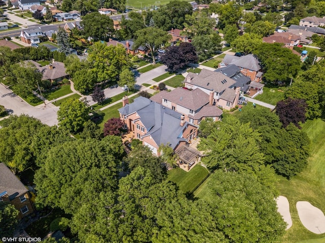 birds eye view of property featuring a residential view