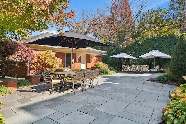 view of patio / terrace with outdoor dining area