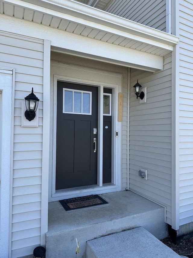 view of exterior entry