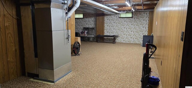508 N Fayette, Carthage, IL 62321 - basement featuring carpet flooring