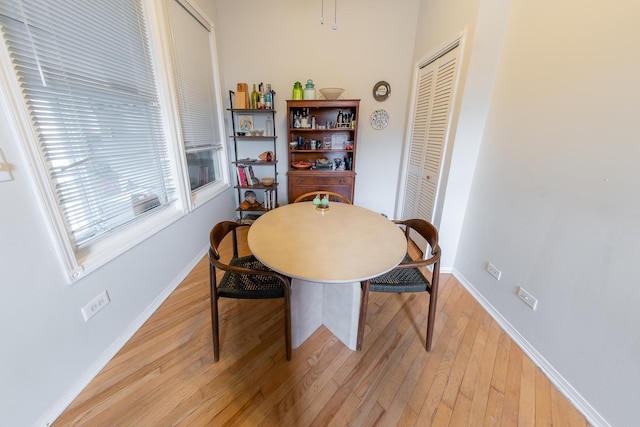 1304 N Campbell Ave, Chicago, IL 60622 - dining area featuring baseboards and light wood-style flooring