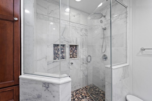 23610 N Overhill Dr, Lake Zurich, IL 60047 - full bathroom featuring a stall shower and toilet