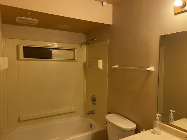 1938 Wildwood Cir, Glendale Heights, IL 60139 - bathroom featuring toilet and shower / bathtub combination