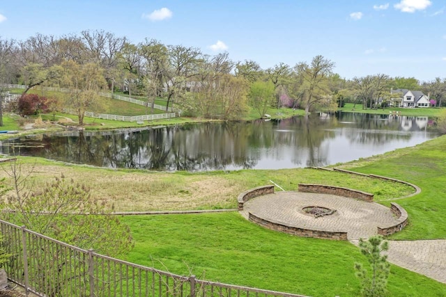 10 Old Hart Rd, Barrington Hills, IL 60010 - view of grassy yard with a water view