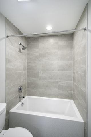 full bath with  shower combination and toilet