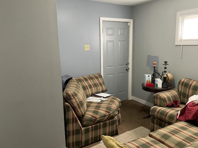 651 Douglas Ave, Calumet City, IL 60409 - living room featuring baseboards and carpet floors