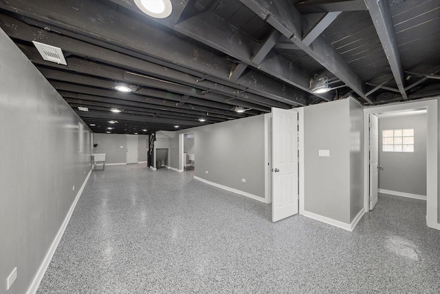 3012 N Knox Ave, Chicago, IL 60641 - basement with visible vents and baseboards