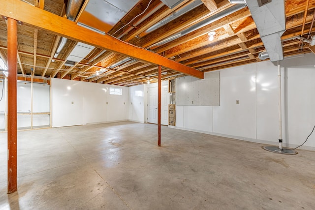 view of basement