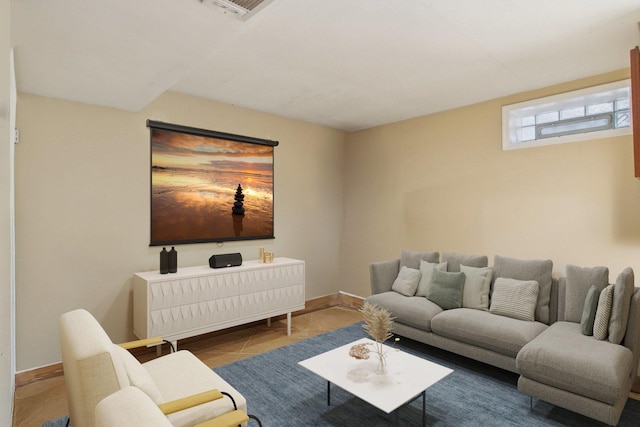 5842 N Kingsdale Ave, Chicago, IL 60646 - living area with baseboards and tile patterned floors