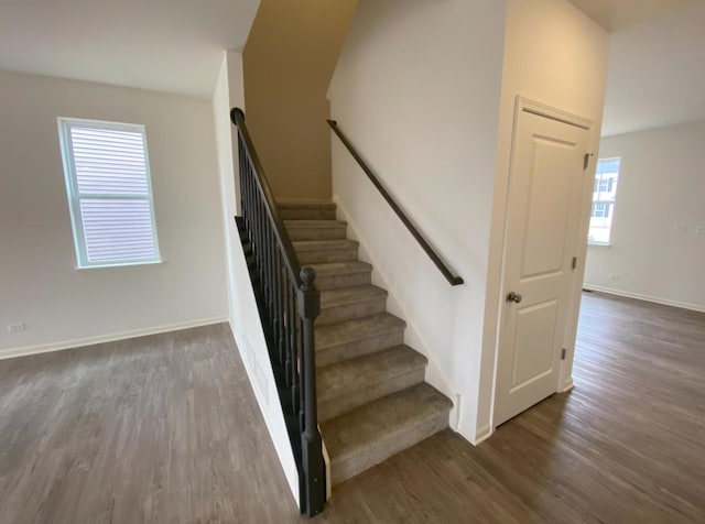 32004 Savannah Dr, Lakemoor, IL 60051 - stairs featuring wood finished floors and baseboards