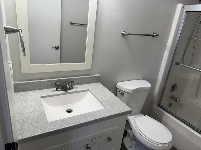 2356 Gaylord Rd Unit 2D, Crest Hill, IL 60403 - full bath with vanity, toilet, and enclosed tub / shower combo