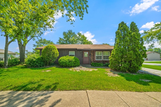 17433 Appletree Dr, Hazel Crest, IL 60429 - view of front of property with a front lawn