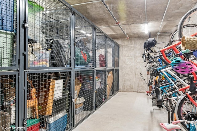 view of storage room