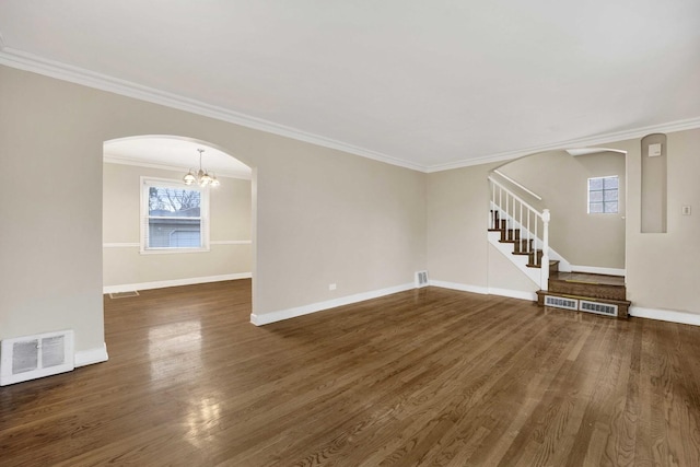 2232 S 2nd Ave, North Riverside, IL 60546 - entryway with visible vents, stairway, wood finished floors, and baseboards