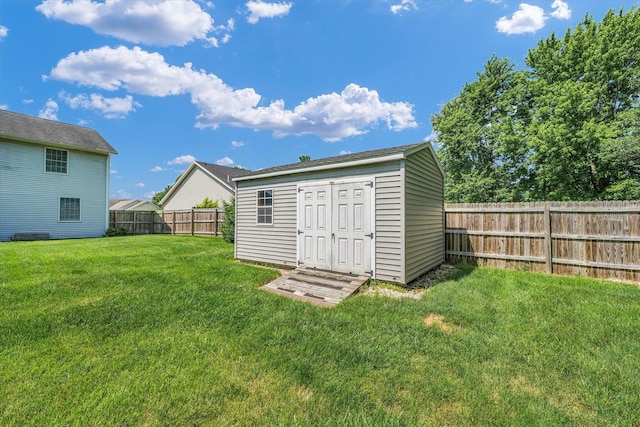 3504 Royal Oak Ct, Champaign, IL 61822 - view of outbuilding with a fenced backyard
