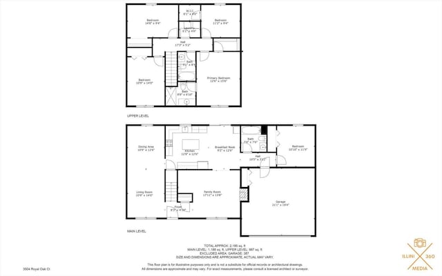 3504 Royal Oak Ct, Champaign, IL 61822 - view of property floor plan
