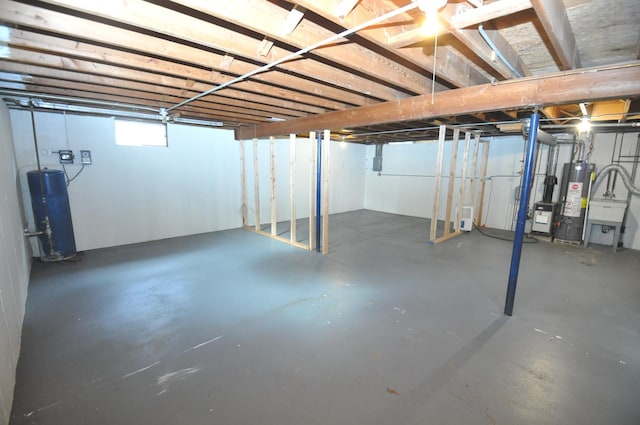 24109 64th Pl, Paddock Lake, WI 53168 - unfinished below grade area with gas water heater