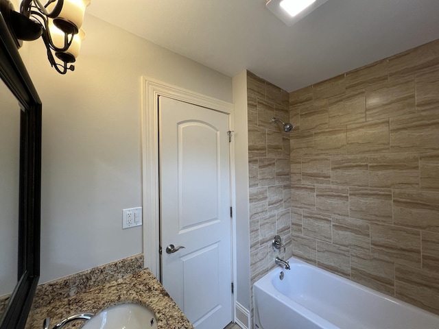 1108 N Devonshire Rd, Buffalo Grove, IL 60089 - bathroom with vanity and washtub / shower combination
