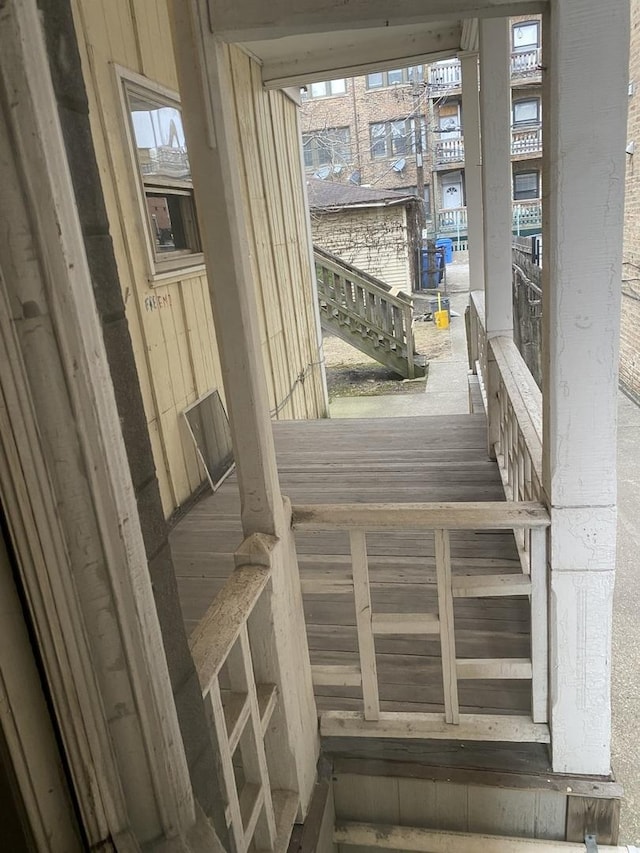 view of stairs