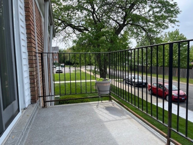 view of balcony