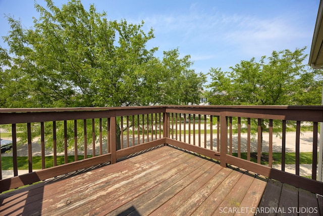 2319 Georgetown Ct, Aurora, IL 60503 - view of wooden terrace